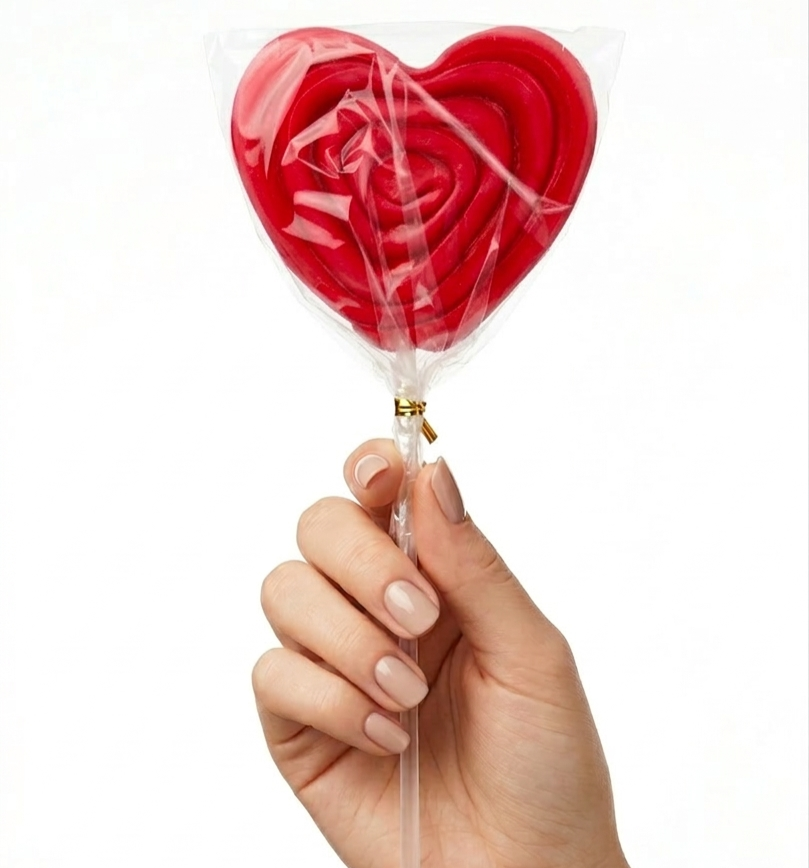 Lollipop Lecca Lecca Cuore Rosso - 60g