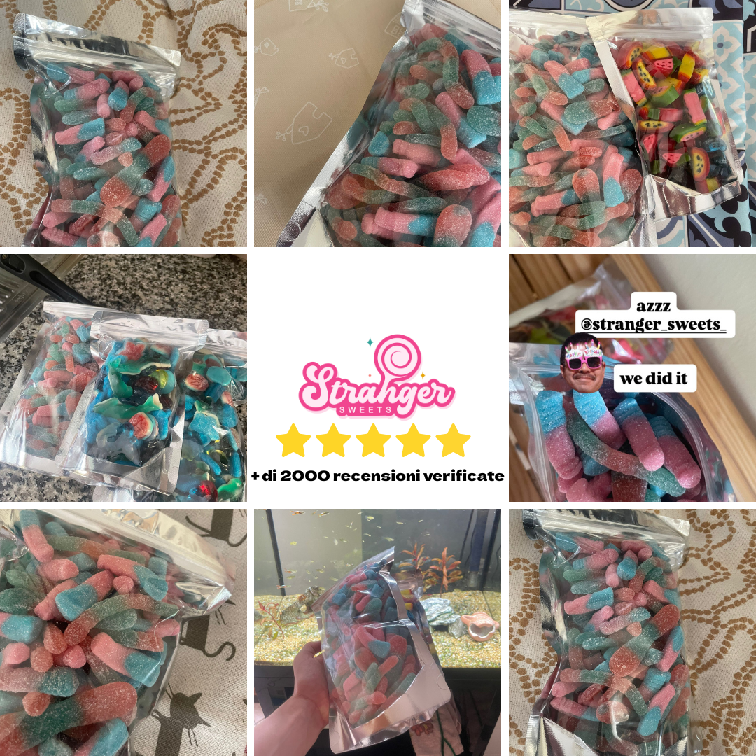 Stranger Sweets recensioni clienti verificate - testimonianze caramelle gommose 5 stelle